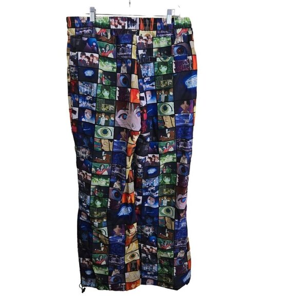 Secret Heart Let's All Love Lain Anime 2023 Drop Wide Leg Jogger Pants Size XL - Picture 3 of 12